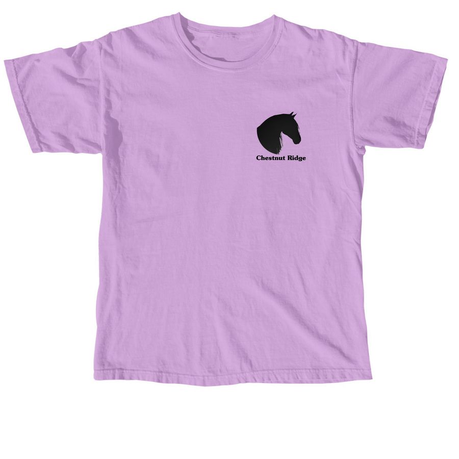 Chestnut Ridge Logo Wear, a Neon Violet Comfort Colors Unisex Tee