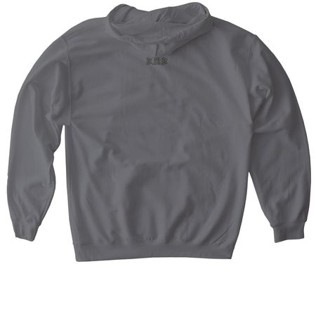 Oh Yeah, a Charcoal Gildan Softstyle Pullover Hoodie (back-view)