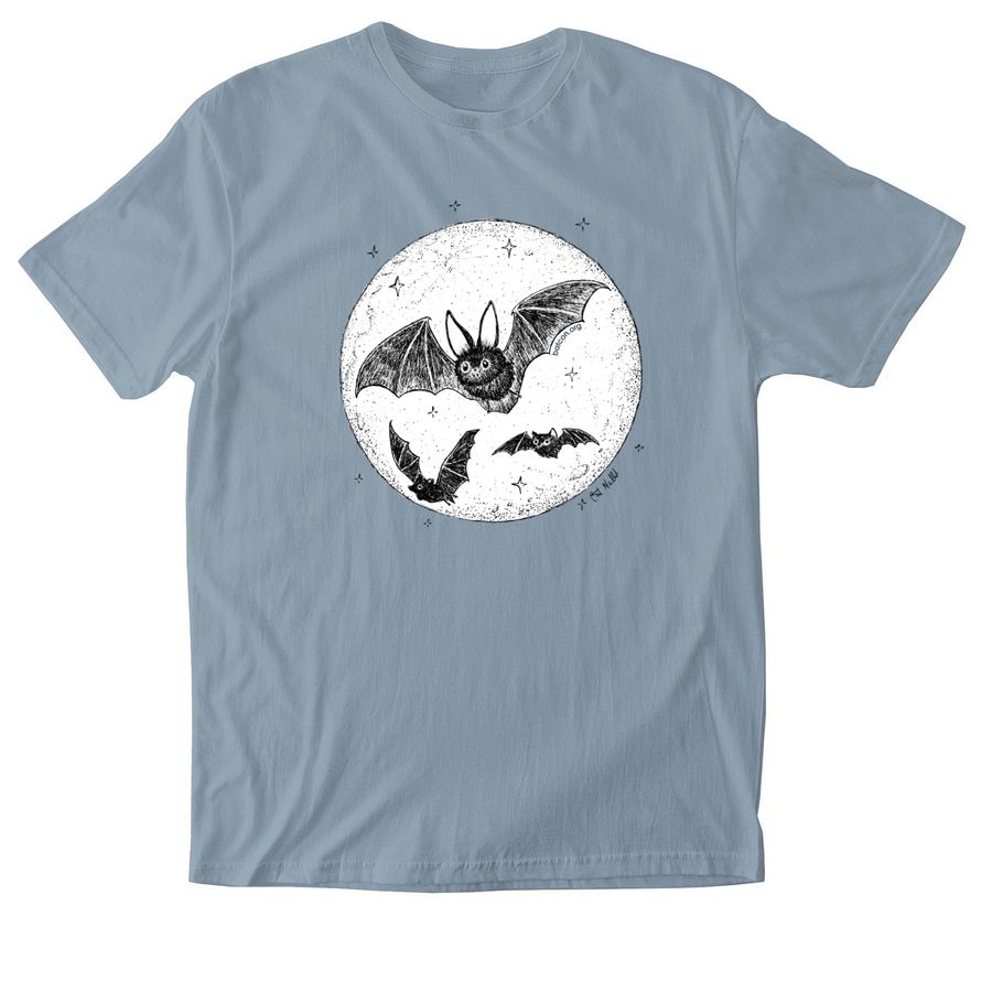 International Bat Night 2026, a Stone Blue Softstyle Cotton Tee