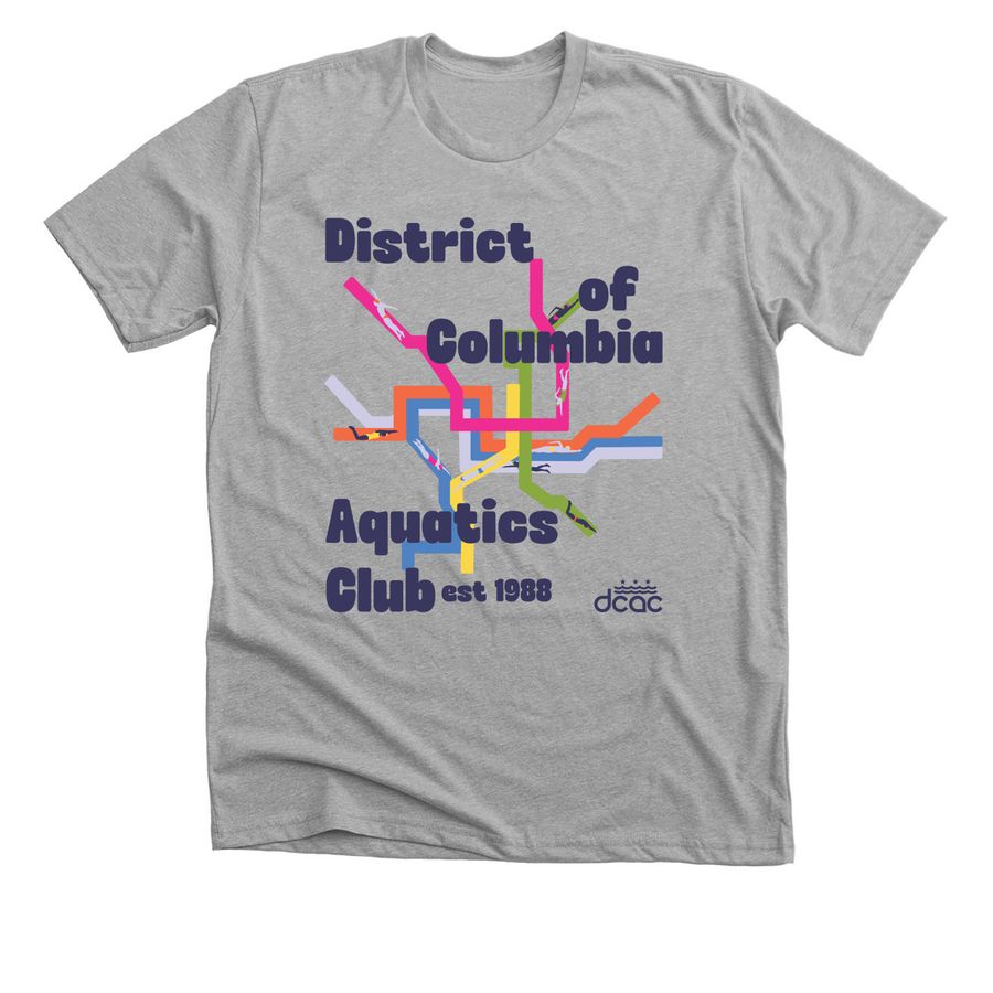 DC Metro Pride 2026, a Athletic Heather Premium Unisex Tee