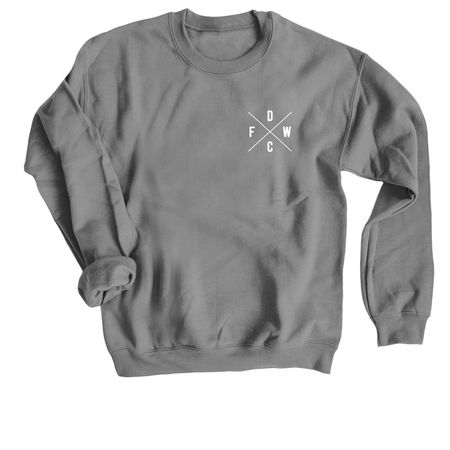 Merch That Makes A Difference., a Charcoal Crewneck Sweatshirt