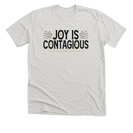 Joy Out Loud, a Heather Cement Premium Unisex Tee