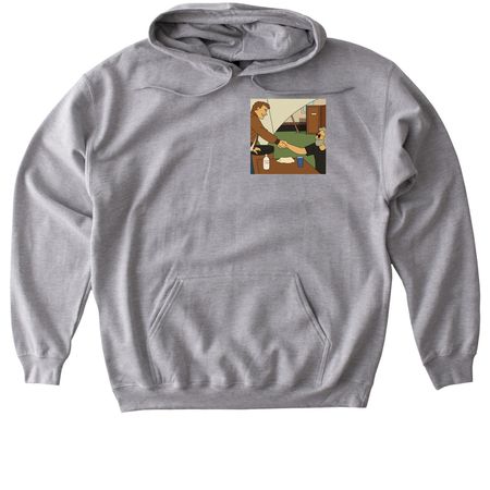 Bruce and Jerry, a Sport Grey Gildan Softstyle Pullover Hoodie