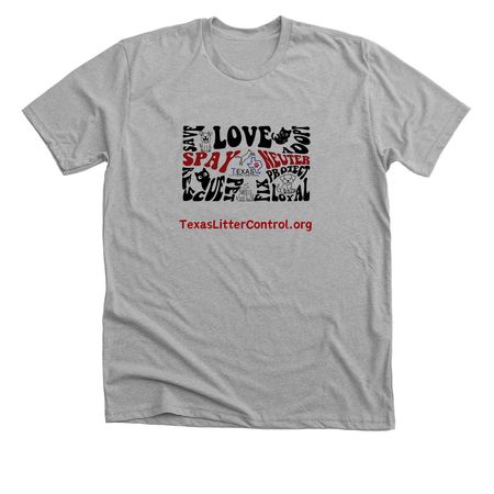 Spay Neuter Rescue Adopt, a Athletic Heather Premium Unisex Tee