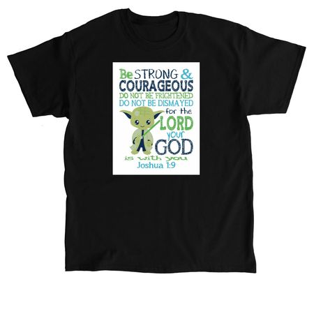 Be Strong Yoda, a Black Classic Unisex Tee