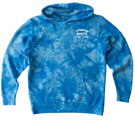 YOUTH shirts, a Aqua Blue Youth Tie Dye Pullover Hoodie