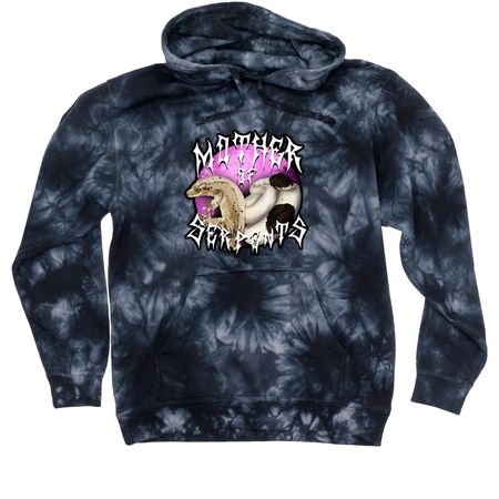 The pastel line&nbsp;, a Black Tie Dyed Pullover Hoodie