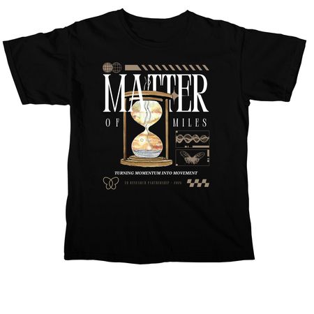 Matter of Miles Participant Shirt, a Black Comfort Colors Unisex Tee