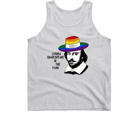 Billy Shakes is PROUD of community theatre!, a Sport Grey Classic Unisex Tank Top