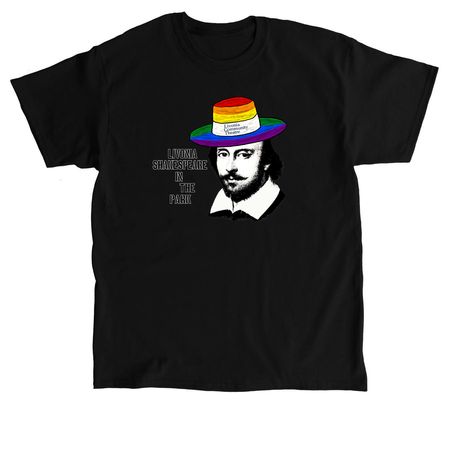 Billy Shakes is PROUD of community theatre!, a Black Classic Unisex Tee