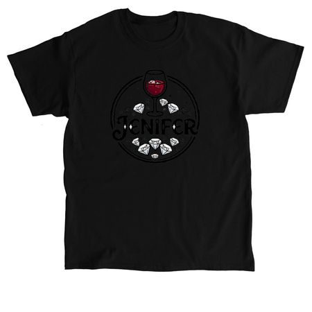 Jenifer, a Black Classic Unisex Tee