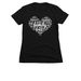 Heart Word Collage - Women & Children, a Black Women's Slim Fit Tee