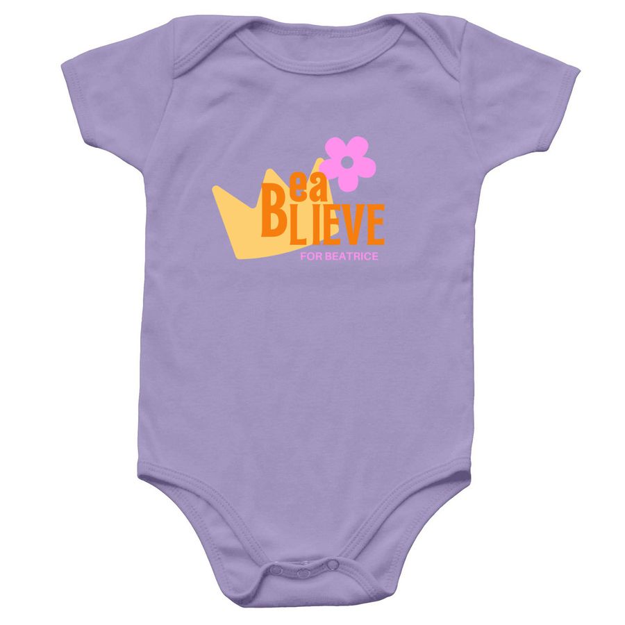 Infant Onesie, a Lavender Infant Onesie