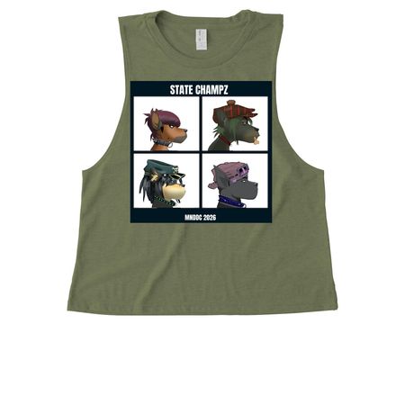 Disc Dogz at State Champz, a Olive You Green Allmade Eco Triblend Women?s Muscle Tank