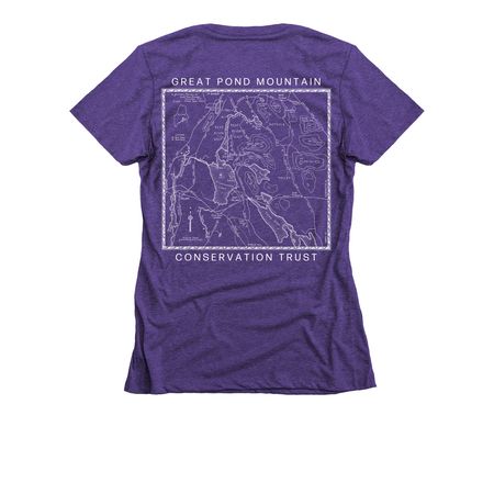 Crosen Map Shirt, a Purple Rush Women's Slim Fit Tee