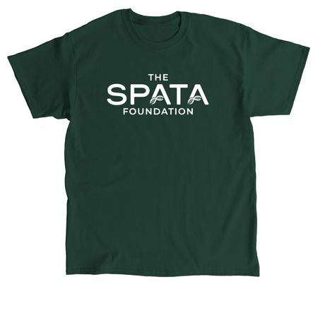 White Logo Merch, a Forest Green Classic Unisex Tee