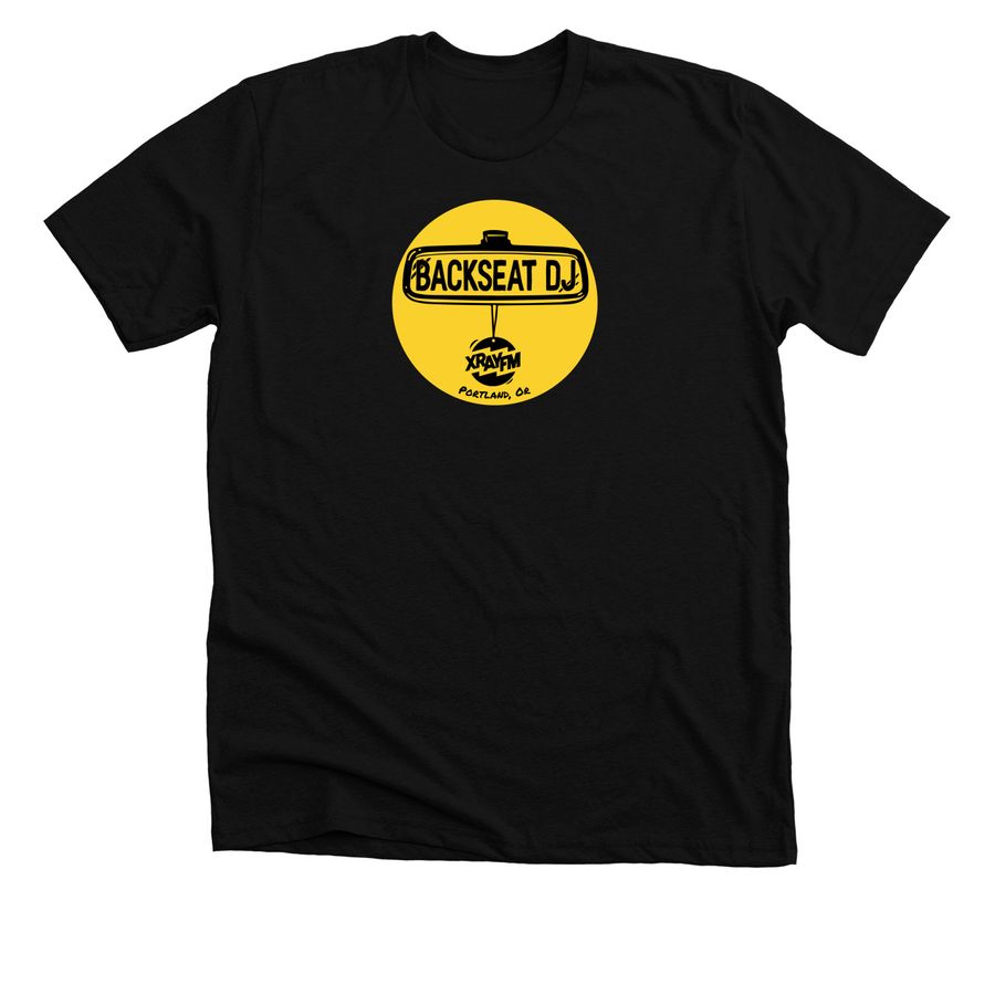 Backseat DJ - Merch 27, a Solid Black Blend Premium Unisex Tee