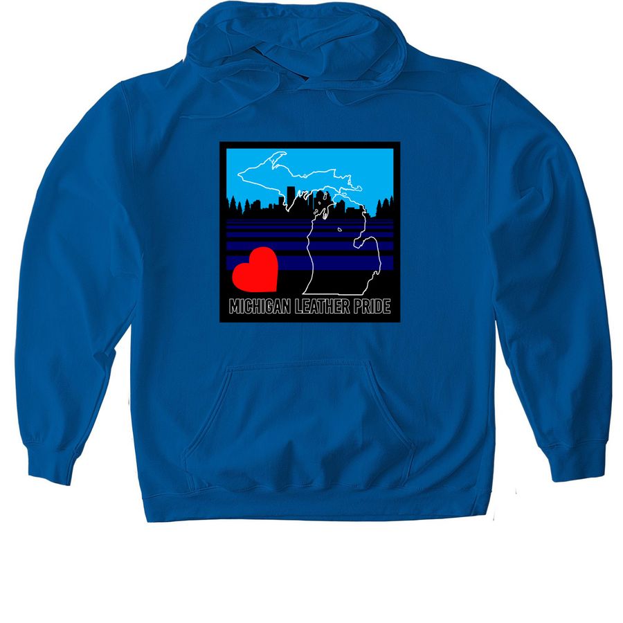 Michigan Leather Pride Weekend, a Royal Gildan Softstyle Pullover Hoodie