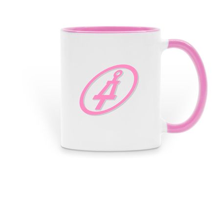 TBP CCNY Two-Tone Mug - Pink, a Pink Two-Tone Ceramic Mug