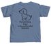 RESCUED 2025, a Blue Jean Comfort Colors Unisex Tee (back-view)