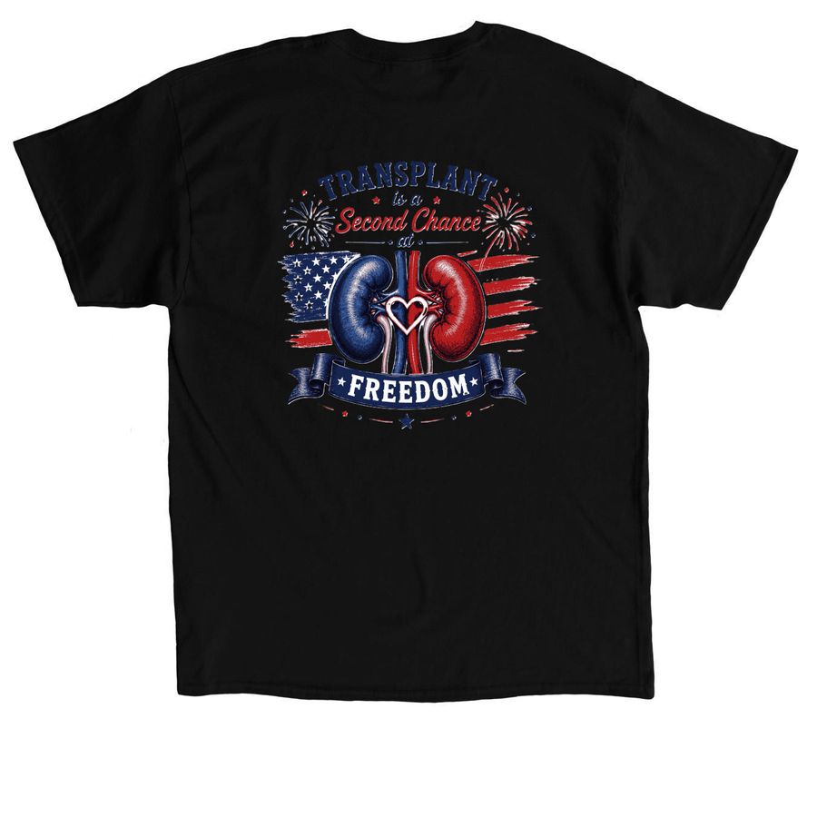 Red, White, and Blue&nbsp;, a Black Classic Unisex Tee (back-view)