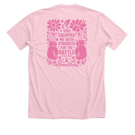 You equipped me with strength for battle, a Heather Pink Premium Unisex Tee