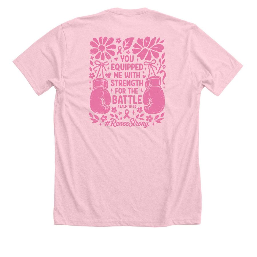 You equipped me with strength for battle, a Heather Pink Premium Unisex Tee