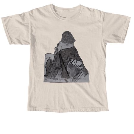 Girl in Nude T-Shirt, a Ivory Comfort Colors Unisex Tee