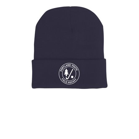 PYFH Hats!, a Navy Printed Cuffed Beanie
