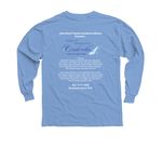 Cinderella at MSTDA, a Carolina Blue Youth Long Sleeve Tee (back-view)