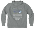 Cinderella at MSTDA, a Aluminum Grey Heather Allmade Organic CVC Pullover Hoodie (back-view)