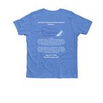 Cinderella at MSTDA, a Heather Columbia Blue Premium Youth Tee (back-view)