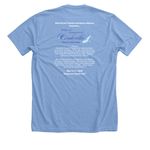Cinderella at MSTDA, a Heather Carolina Blue Premium Unisex Tee (back-view)