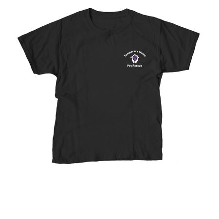 Temporary Home Pet Rescue, a Black Youth Unisex Tee