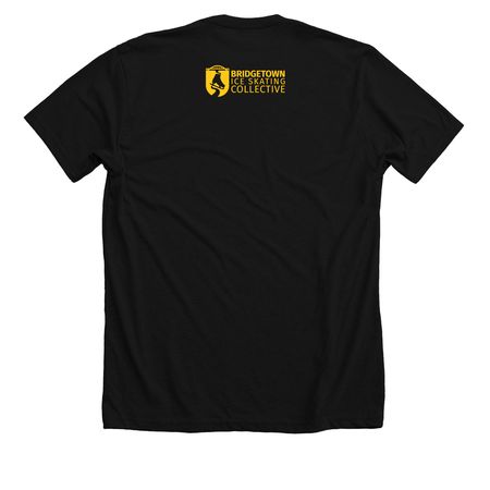 Keep Skating Weird (BISC), a Solid Black Blend Premium Unisex Tee (back-view)