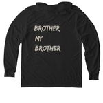 WARRIOR DEFINED, a Space Black Allmade Eco Triblend Hoodie Tee (back-view)