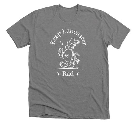 Keep Lancaster Rad!, a Deep Heather Premium Unisex Tee