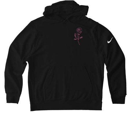 S.B.S.C.S.S.D takeover Nike hoodie + women t, a Black Nike Club Fleece Pullover Hoodie (back-view)