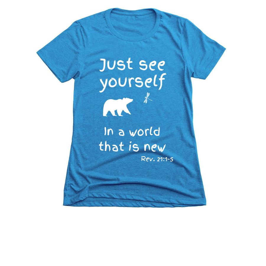 Just see yourself tees, a Turquoise Women's Slim Fit Tee