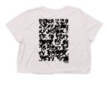 Sober is Sexy Artist Edition N.A, a Heather Dust Women?s Flowy Cropped Tee (back-view)