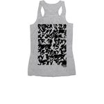 Sober is Sexy Artist Edition N.A, a Athletic Heather Women's Racerback (back-view)