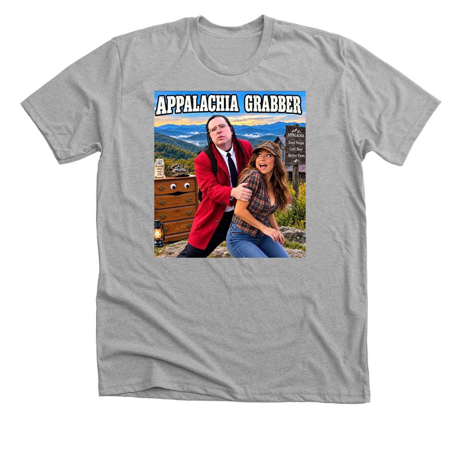 Appalachian Grabber In Appalachia&nbsp;, a Athletic Heather Premium Unisex Tee