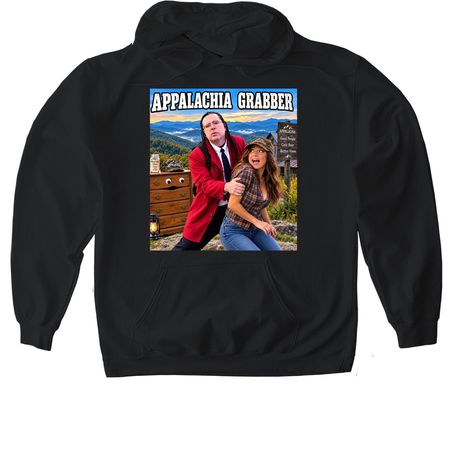 Appalachian Grabber In Appalachia&nbsp;, a Black Gildan Softstyle Pullover Hoodie