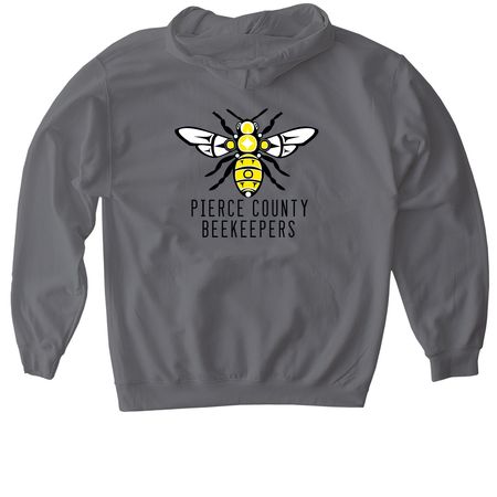 PCBA Crewneck & Pullover Sweatshirts, a Charcoal Gildan Softstyle Pullover Hoodie (back-view)