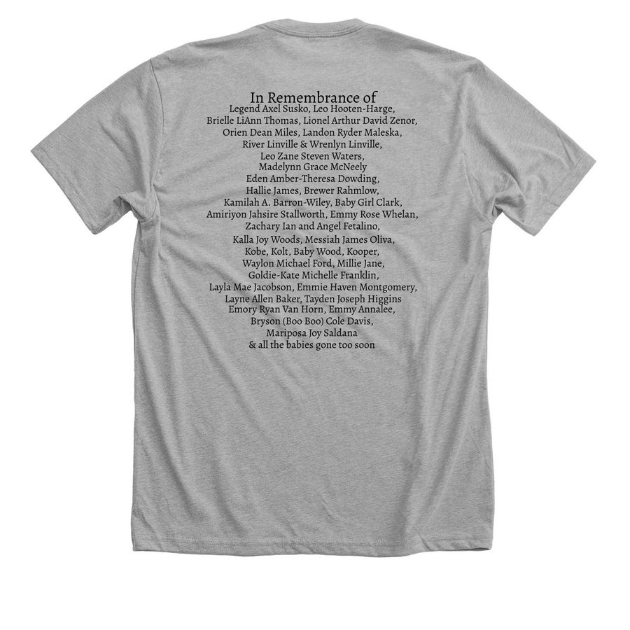 Grandparents Remembrance Shirts BT5, a Athletic Heather Premium Unisex Tee (back-view)