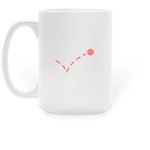 Sports Write the Greatest Stories-Mug, a White Large Coffee Mug (back-view)