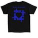AUTISM, a Black Classic Unisex Tee (back-view)