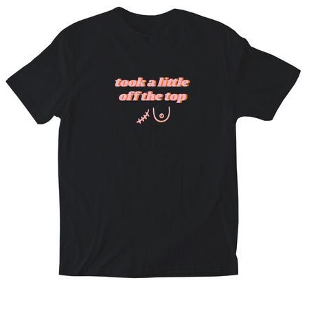 A LITTLE OFF THE TOP, a Black Softstyle Cotton Tee