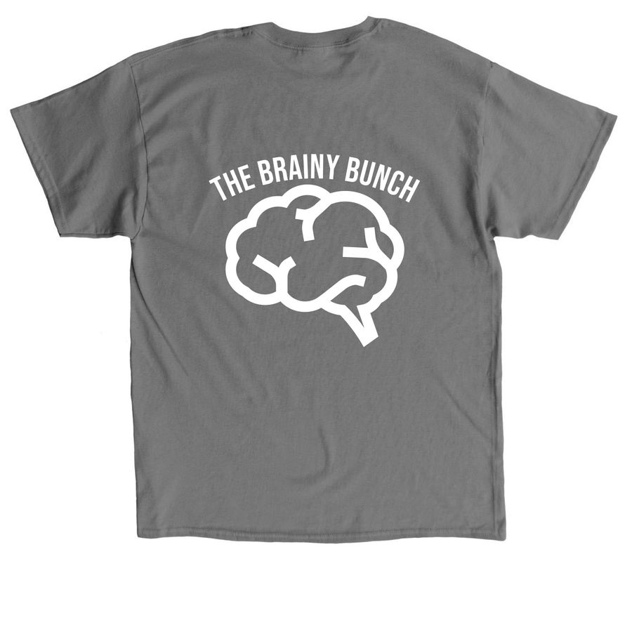 Brainy Bunch, a Charcoal Classic Unisex Tee (back-view)