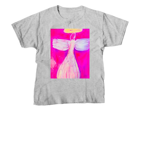 Angel sweatshirt and t-shirt by K?lei, a Sport Grey Youth Unisex Tee